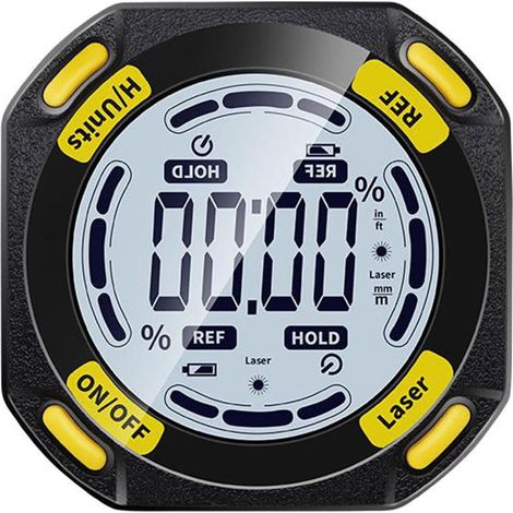CCYKXA Digitaler Winkelmesser, Laser, elektronische Wasserwaage, wiederaufladbar, USB, digitaler Wasserwaage, Winkelmesser, Neigungsmesser, Laser, Winkelmesser, digitaler Neigungsmesser, Winkelmessung