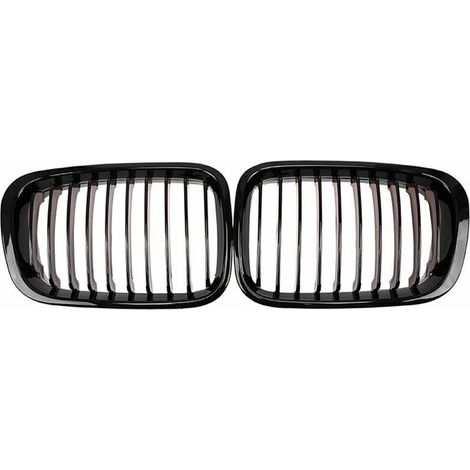 piezas de parrilla delantera tipo riñón para parachoques, parrilla de carreras de repuesto para BMW Serie 3 E46 de 4 puertas 1998-2001 - Negro. Otras piezas de repuesto para automóviles. (1/5)