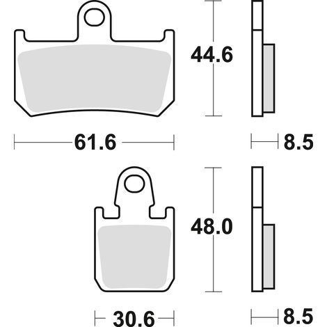 PASTILLAS DE FRENO TRW ZF KH442/4 SINTER STREET YAMAHA R1 06-14, MT-01 05-12, XV 1700 09-16, DELANTERAS