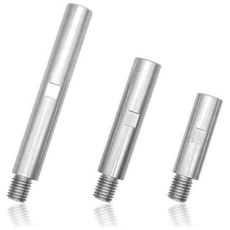 3 Pièces Alliage D'aluminium Tige de Connexion D'extension, Robuste et Durable M14 Rallonge de Meuleuse D'angle, pour Accessoires de Meuleuse D'angle, 75mm, 100mm, 140mm