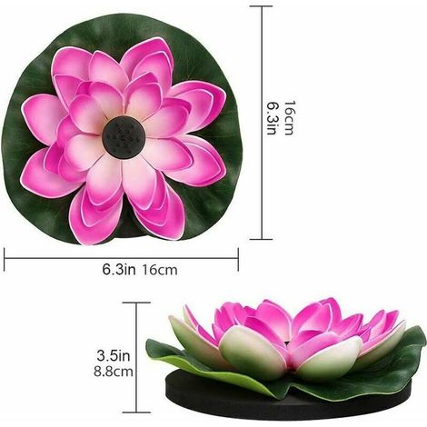 Pompe solaire flottante pour étang avec nénuphar et lotus, décoration de jardin extérieur (1/3)