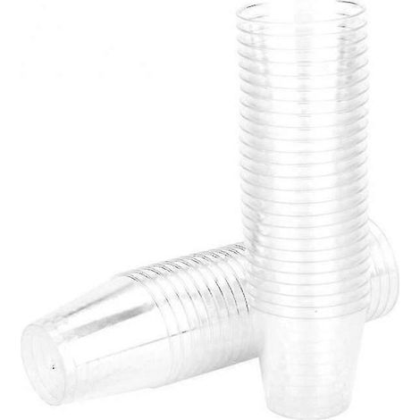 Lot de 20 verres à shot jetables en plastique transparent de 30 ml, format familial. (1/5)