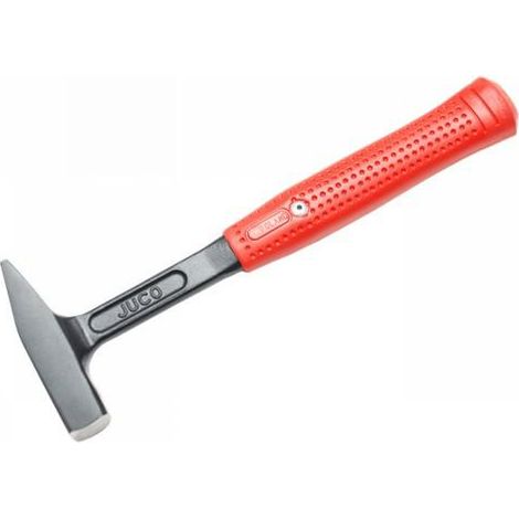 Juco, modelo Monoblock, martillo de ajustador, ideal para ajustes y reparaciones mecánicas, 700 g, mango de fibra de vidrio ergonómico, cuerpo monoblock de acero, color negro