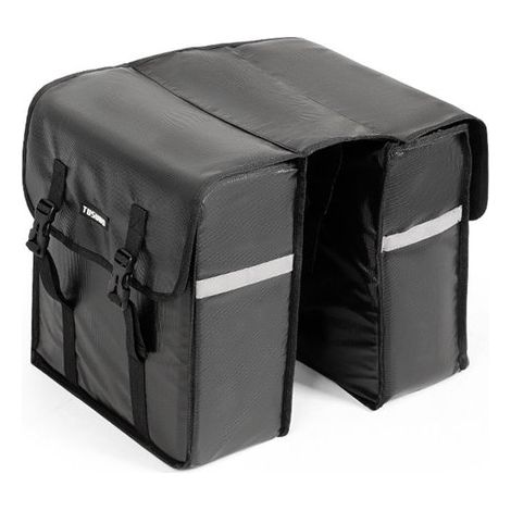 Doppelte Fahrradtasche – 30 Liter – wasserdicht – zur Montage am Hintersattel – schwarz (1/5)
