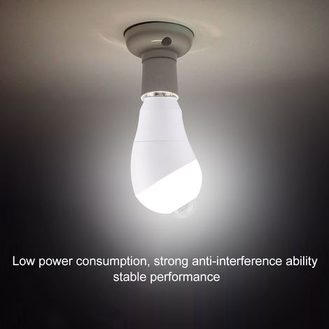 Ampoule LED détecteur de mouvement avec tête de détection rotative 350° pour couloir E27 (Blanc froid, 7W) (1/5)
