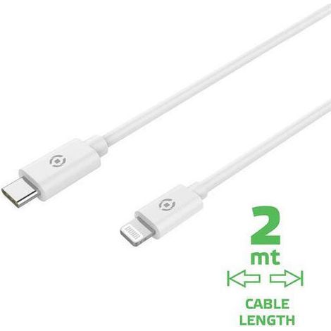 CABLE TIPO C A LIGHTNING 2M BLANCO (1/4)
