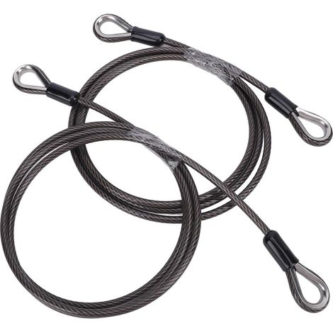Lot de 2 Câbles de Levage de Portail de Remorque, Câble d'assistance de Levage de Hayon de Remorque avec Ressort EZ, pour Remplacement de Hayon Gorilla OE 125542 (1/5)