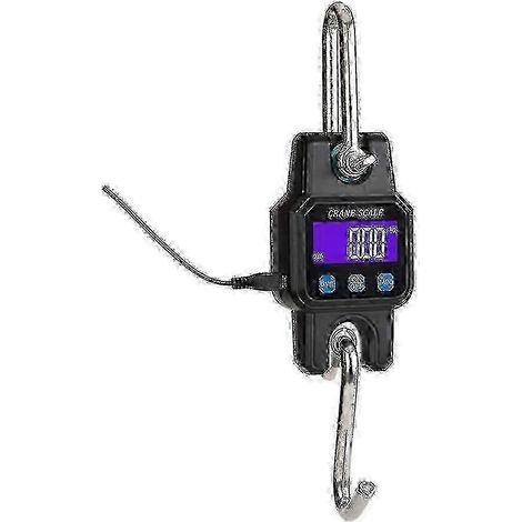 Balance pour grue 300 kg/50 g compatible Bluetooth, rechargeable, portable, à suspendre, en acier inoxydable avec port USB 4.0 Bluetooth SZRH AF (1/4)