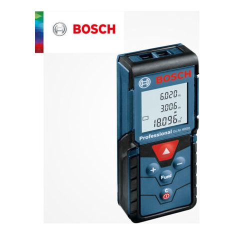 Télémètre laser GLM4000 40 m – Précision +/- 1,5 mm – Résistant à l'eau IP54 – Grand écran rétroéclairé – Mallette de transport incluse - 0601072981 (1/4)