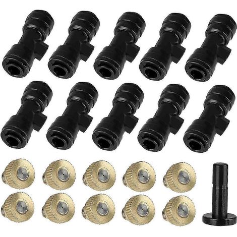 Das Sprühdüsen-Set enthält einen Wassersprühdüsen-Sitzstopfen und Messing-Sprühdüsen für ein Außenkühlsystem.-10 Nozzle Seat Plug (1/5)
