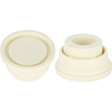 GABRIELLE Tampon D'échelle De Piscine 2 Pièces Embouts D'échelle pour Piscine Creusée Ensemble De Pare-Chocs en Caoutchouc Blanc pour Échelles De Piscine, Pièces De Rechange Universelles (1/5)