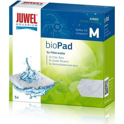 Ouate Filtrante - Lot de 5 - Polyester - Préfiltration - Aquarium Eau Douce Et Salée - Taille M (1/3)