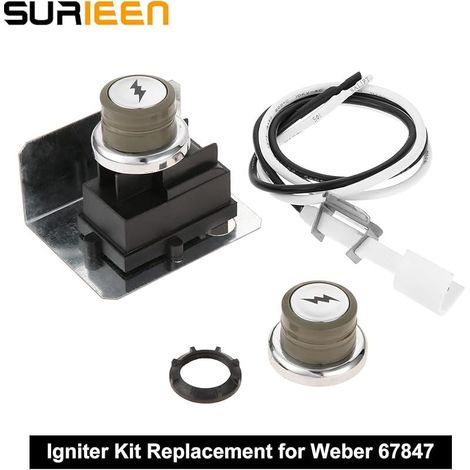 Kit d'allumage de rechange pour Weber 67847 Weber's Kit d'allumage, Weber 67847 Kit d'allumage électronique pour barbecues Weber Genesis série 300 2008-2010, Weber Genesis S310 S320 S330 E310 (1/5)