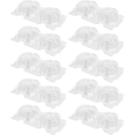 10 pièces de 12 cm de boîte de reproduction de plantes, récipient en plastique, dispositifs d'enracinement transparents pour le jardinage à domicile,DUBUNS (1/4)