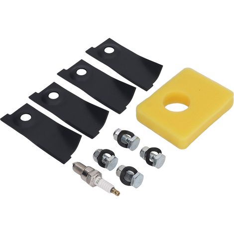 Rasenmähermesser (45,7 cm), Zündkerzen und Luftfilter-Austauschset für die Motoren 450E, 500E, 550E und 550EX (1/5)