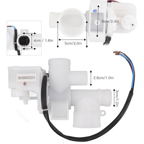 Ortviai Vanne de vidange pour lave-linge Haier 0030805522A en ABS 220-240 V (1/4)