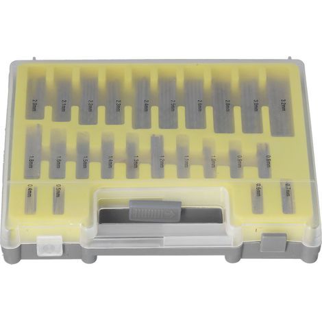 150 pièces forets hélicoïdaux Mini HSS outils de quincaillerie manuels remplacement 0.4mm-3.2mm avec boîte en plastique (1/5)