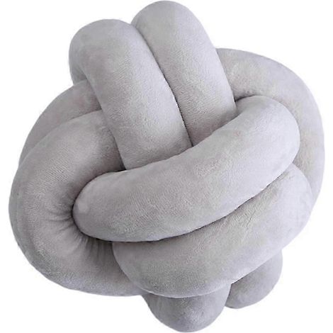 Kissen im nordischen Stil mit Knotenmuster, Dekokissen für Wohnzimmer, Schlafzimmer, Hotel, Grau-Gray 2-18cm (1/5)
