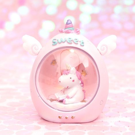 Filiyano-Veilleuse licorne en résine, décoration de table pour chambre à coucher (1/5)