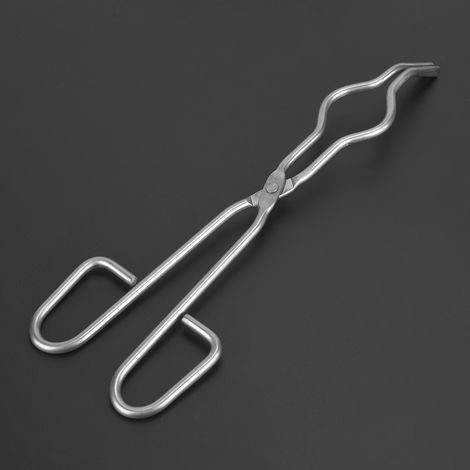 Pince à creuset en acier inoxydable, pince de maintien pour bécher avec rivet qualité aviation, 250mm/9,84 pouces, outil de laboratoire robuste. (1/5)