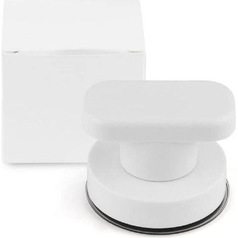 Poignées de porte et de fenêtre en verre, portes coulissantes de salle de bain, armoires, ventouses, poignées non marquantes, poignées d'absorption non perforées (petite taille, argent)