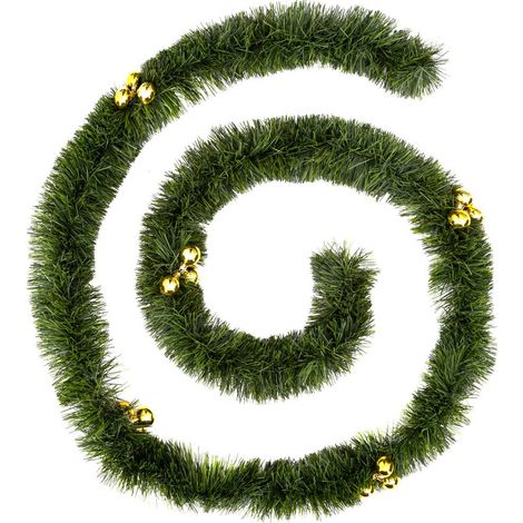 Grüne Weihnachtsgirlande mit goldenen Kugeln 270cm - Atmosphera créateur d'intérieur