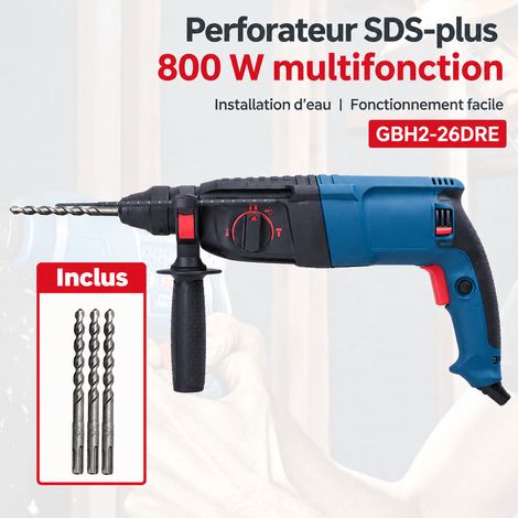 Perforateur burineur GBH2-26DRE 3 fonctions 220V mandrin SDS-plus 37 × 21 × 22 cm 4,5 kg poignée auxiliaire – Livraison gratuite (1/5)