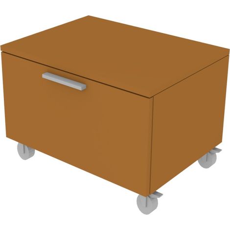 Cassettiera moderna con cassetto - Ideale per cameretta o ufficio - Zolfo