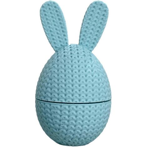 Œuf de Pâques imprimé en 3D (1 pièce, bleu ciel) - Œuf de Pâques pré-rempli avec un lapin à l'intérieur - Panier de Pâques (1/5)