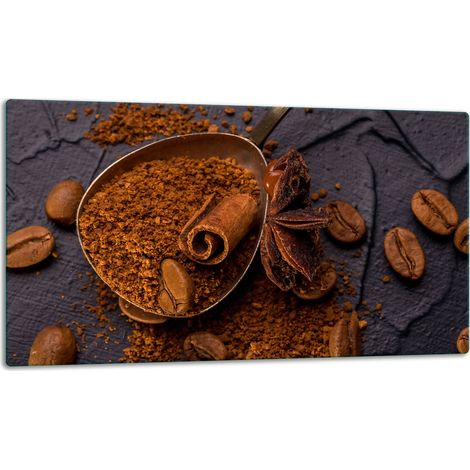 Glasschild Schneidebrett 52x30 Kaffee (1/5)