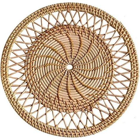 Handgefertigte nordische Rattan-Wandkunst – Wanddekoration – Wohnzimmer-Wanddekoration – Metall-Wanddekoration – Gewebte Wanddekoration – Handgewebter Wandschmuck (1/5)