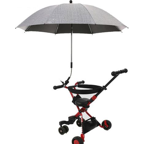 Parasol avec pince pour chaise, ombrelle ajustable à clip, protection UV, pour fauteuil roulant et chaise enfant (1/5)