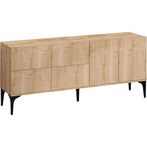 Buffetschrank hanah home Laika 6 Türen Eichen Saphir 180 cm (1/5)