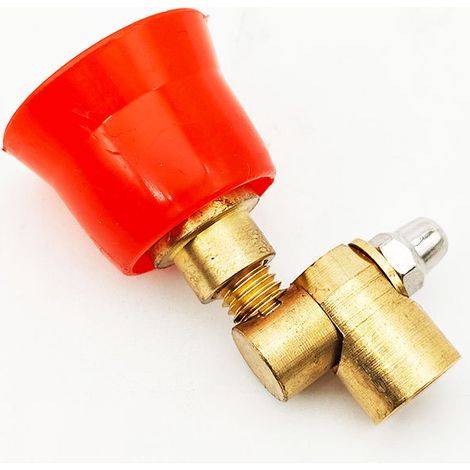 Buse de pulvérisation agricole à atomisation, buse universelle à capuchon rouge pour l'arrosage et l'irrigation, accessoires de pulvérisation (1/4)