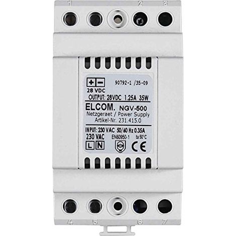 ELCOM NGV-500 NETZGERÄT, REG, 2D-VIDEO, LICHTGRAU 2314150