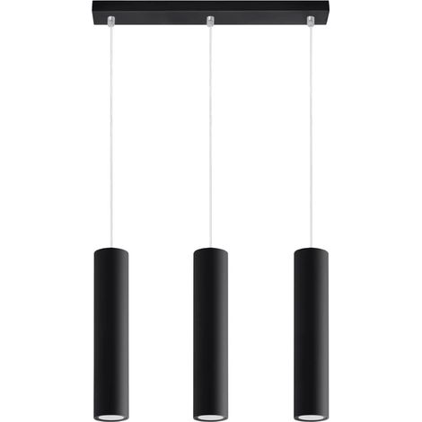 Lámpara colgante Vaza negro, 3 luces (1/5)