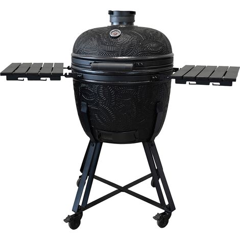 Barbecue Kamado Kamal 2.0 Extra Large – Finition noir mat – Grille 53 cm – Céramique avancée pour cuisson optimale – Barbecook (1/5)