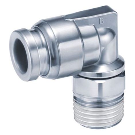 Adaptateur droit fileté SMC KQG2 vers Enfichable 4 mm Mâle M5 ( Prix pour 1 )