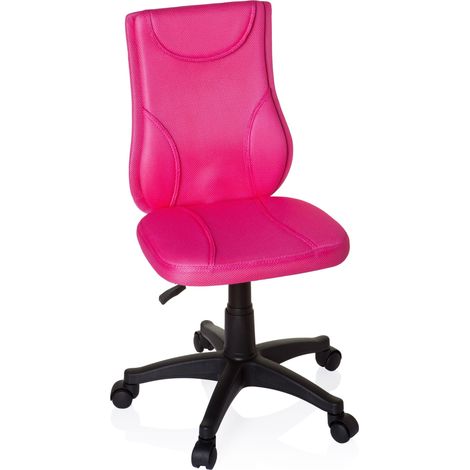 Kinderschreibtischstuhl / Kinderstuhl KIDDY BASE Pink hjh OFFICE (1/5)
