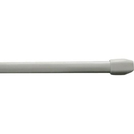 2 tringles plates extensibles 30/50cm 4 pitons blanc (1/2)