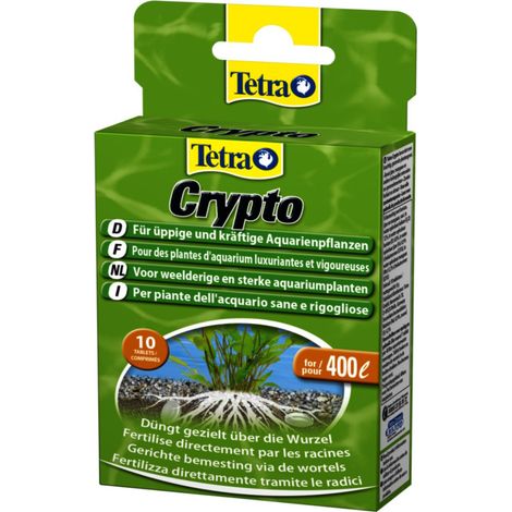 Engrais dans les comprims de Tetra Crypto pour rythmes de plantes d'aquarium (10 pcs)