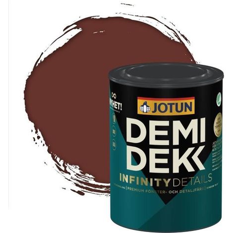 Peinture Bois - DEMIDEKK INFINITY DETAILS - Lasure Opaque Satinée - RAL 8012 - 0,75L (1/2)
