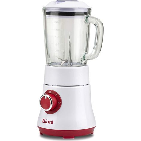 Girmi FR23 Frullatore da Tavolo 600 ml 300 W 4 Lame Acciaio Inox 2 Velocita' Funzione Pulse colore Bianco (1/5)