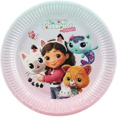 Piatti a forma di casetta per gatti Gabi, 23 cm, 6 pezzi