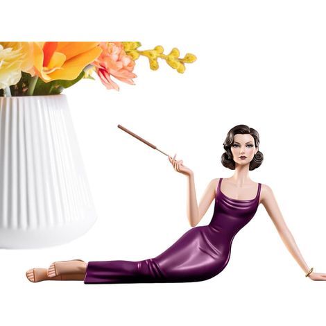 Figurine porte-encens féminin  Sculpture en résine  Statuette féminine, Décoration de bureau, Bâtonnets d'aromathérapie, Méditation, Chambre, Salon, Meuble, Ornement de bureau (1/5)