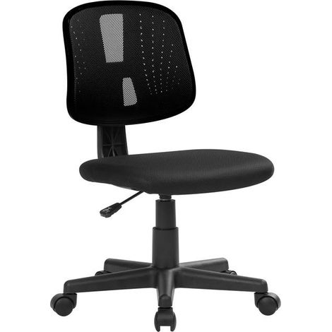 Silla con Ruedas - Sillón de Oficina Negro
