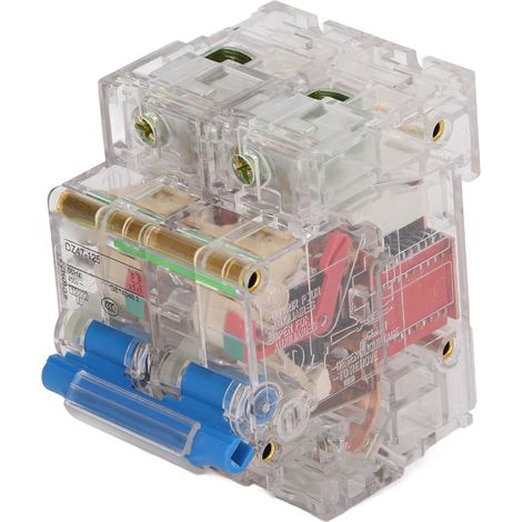 Transparenter 2-poliger Leitungsschutzschalter mit hoher Empfindlichkeit und guter Sichtbarkeit, Luftschalter für Wechselstromsysteme 400 V 125 A (1/5)