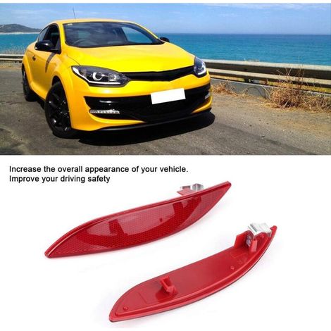 Riflettori paraurti posteriori sinistro e destro compatibili con Megane MK3 2008-2013, kit 2 pezzi (1/3)