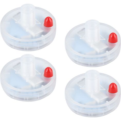 LED-Blinklichter für Motorrad-, Fahrrad- und Autoreifenventile, solarbetriebene beleuchtete Ventilkappen, 4er-Set (1/5)