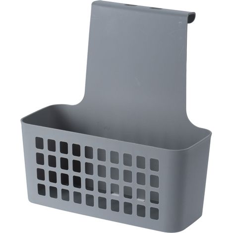 Cesta colgante gris con estante para armario (1/3)